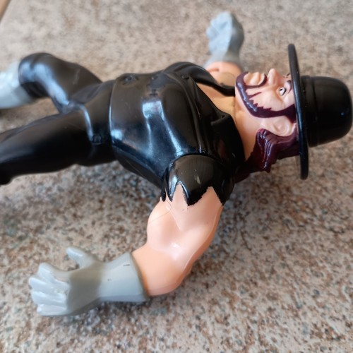 The Undertaker Series 8 WWF Wrestling 1991 Hasbro Action Figure Dark Brown Hair - Picture 5 of 23