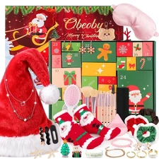 2025 Beauty Advent Calendar for Women & Teen Girl—Makeup Jewelry Hair Accesso...