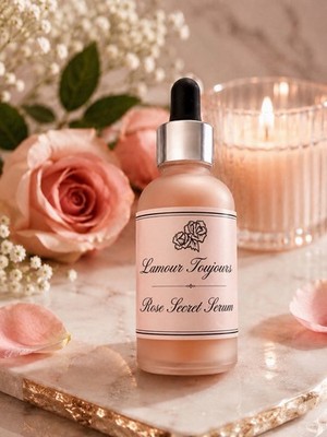 L'Amour Toujours Rose Rose Secret Hydrating Face Serum, Rose Extract, 1 fl oz