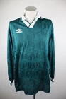 Umbro Mens Long Sleeve Soccer T-Shirt Jersey XL Polyester Polyamide