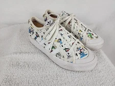 Adidas Disney x Stan Smith Sneakers Size 2 Goofy White Tennis Shoes Ortholite