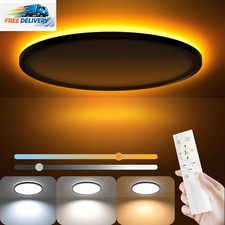 12Inch LED Flush Mount Ceiling Light with Remote Control, Dimmable Night Light 1