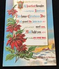 1911 EMBOSSED P. SANDER A MERRY CHRISTMAS POEM POSTCARD, FARM SCENE, POINSETTIAS — photo 3