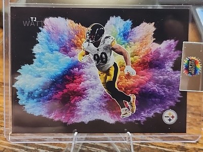 Tj Watt Custom Color Blast Black Pittsburgh Steelers Custom Blast 