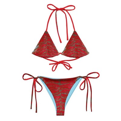 Funky Tiger Print String Bikini