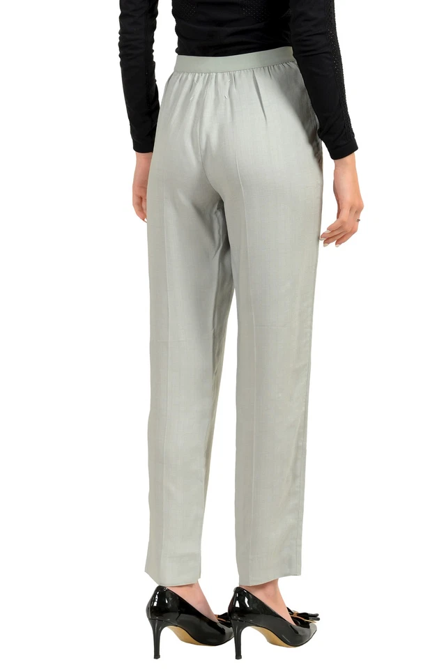 Pantalones para mujer Maison Margiela verde menta pierna recta EE. UU. S IT 40 Foto 3 de 4