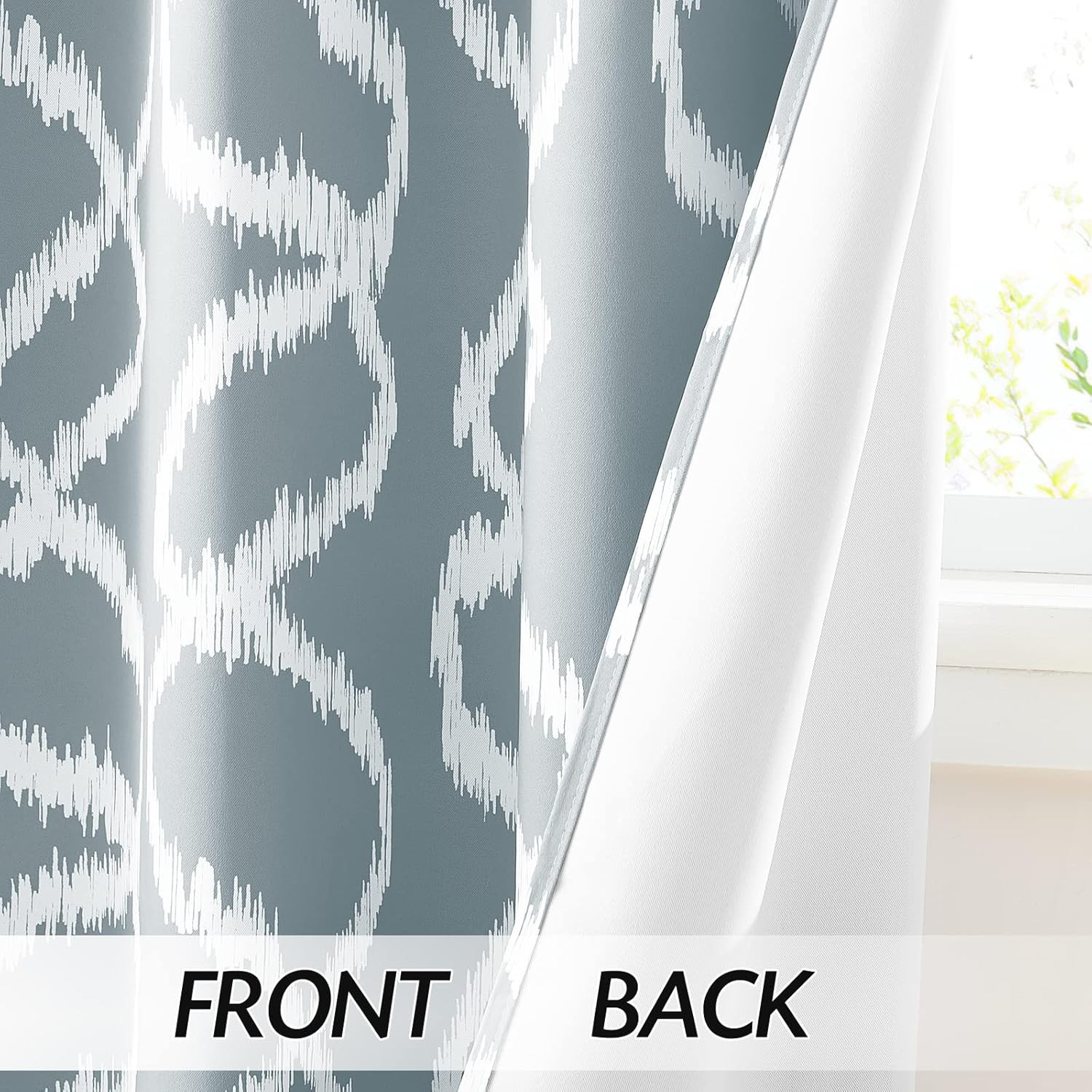 RYB HOME Short Curtains for Small Window, Room Darkening Rustic Boho Window