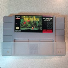 Secret of Mana SNES Super Nintendo 1993 SquareSoft SNS-K2-USA Tested Working