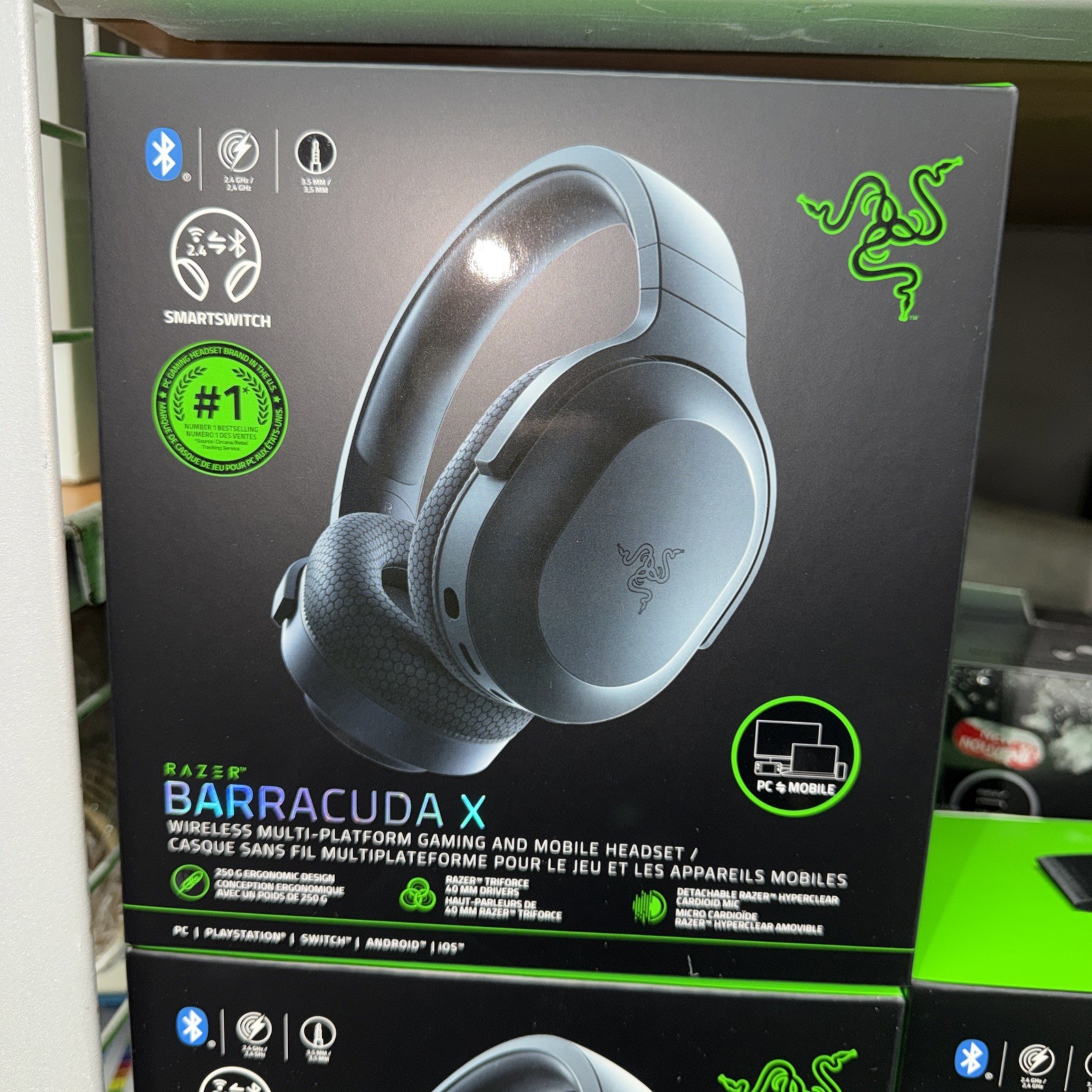Razer Barracuda X Wireless Gaming Headset - Black BRAND NEW 