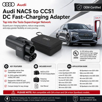 Audi NACS DC Charge Adapter - 8B3054411