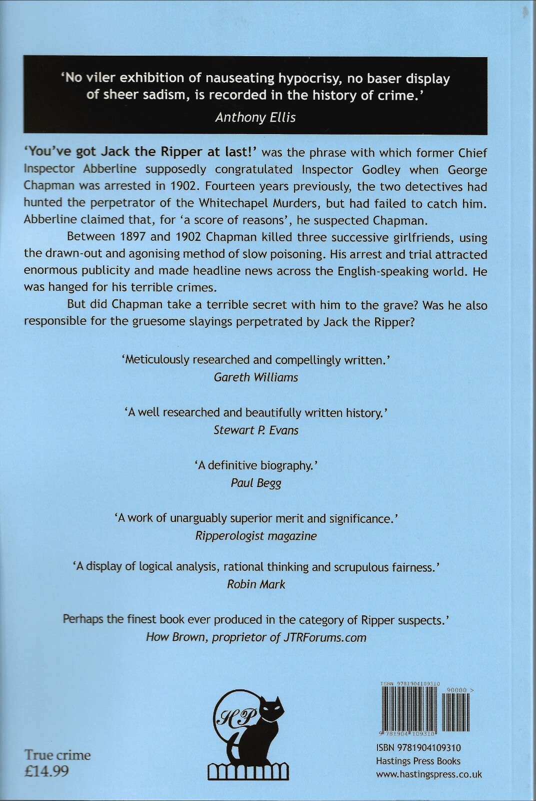 Jack the Ripper At Last? George Chapman suspect biography NEW | eBay UK