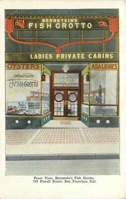 1920s San Francisco California Bernstein's Fish restaurant Postcard 24-9998