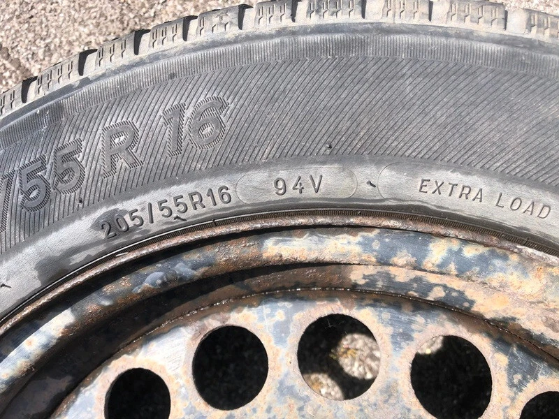 1xkomplette Reserverad Ersatzrad+Felge 205/55R16 94V für Mercedes A,B,C,E Klasse - Bild 3 von 4