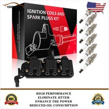 Ignition Coil & Iridium Spark Plugs Kit For Kia Sportage 2005-2010 2.7L V6