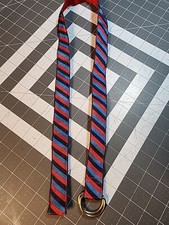 BROOKS BROTHERS Youth Boys Adjustable Belt Blue Red Black Large