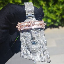 Hip Hop Jesus Pendant Necklace Full 5A Zircon Real Gold Plated Religious Jewelry