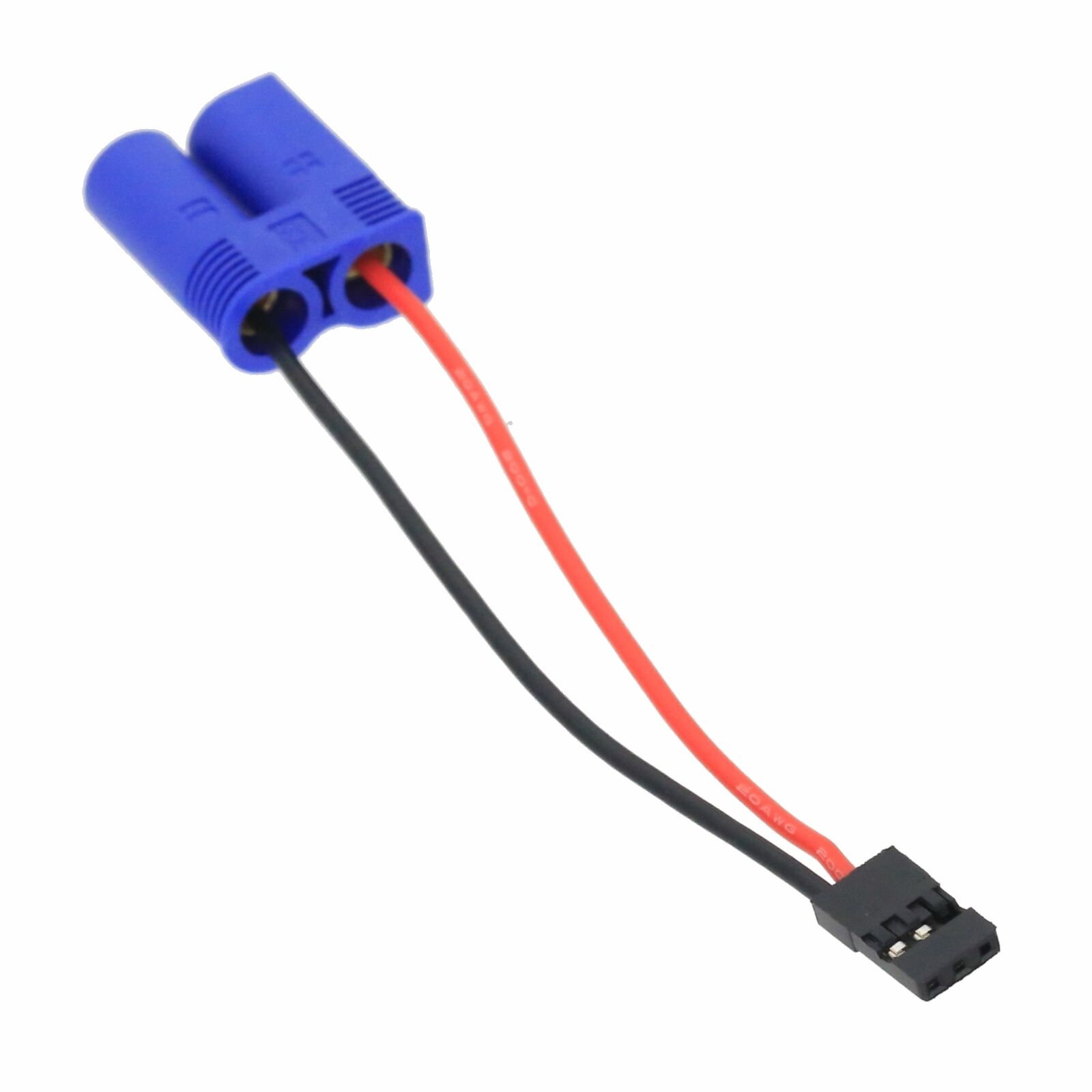 EC5 Male to JR Futaba Male Adapter 20awg 10cm Wire for RC Model 