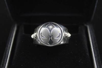 SPAWN Ring Emblem SV Silver Size of 16 to 17 NEW UNUSED Jewelry
