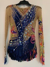 Beatiful Custom Made Rhythmic Gymnastics Leotard 140-155 Cm 12-14 Years