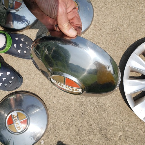 Set Jeep Dog Dish Caps Hubcaps 1963 1971 Wagoneer Jeepster CJ Commando Vintage - Picture 12 of 17