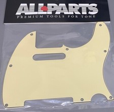 NEW - Pickguard For Fender Tele, 8 Holes - VINTAGE CREAM