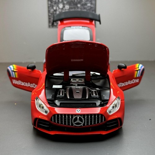 Alloy car model 1:24 Mercedes-Benz GTR race safety car painted version model - Picture 7 of 10