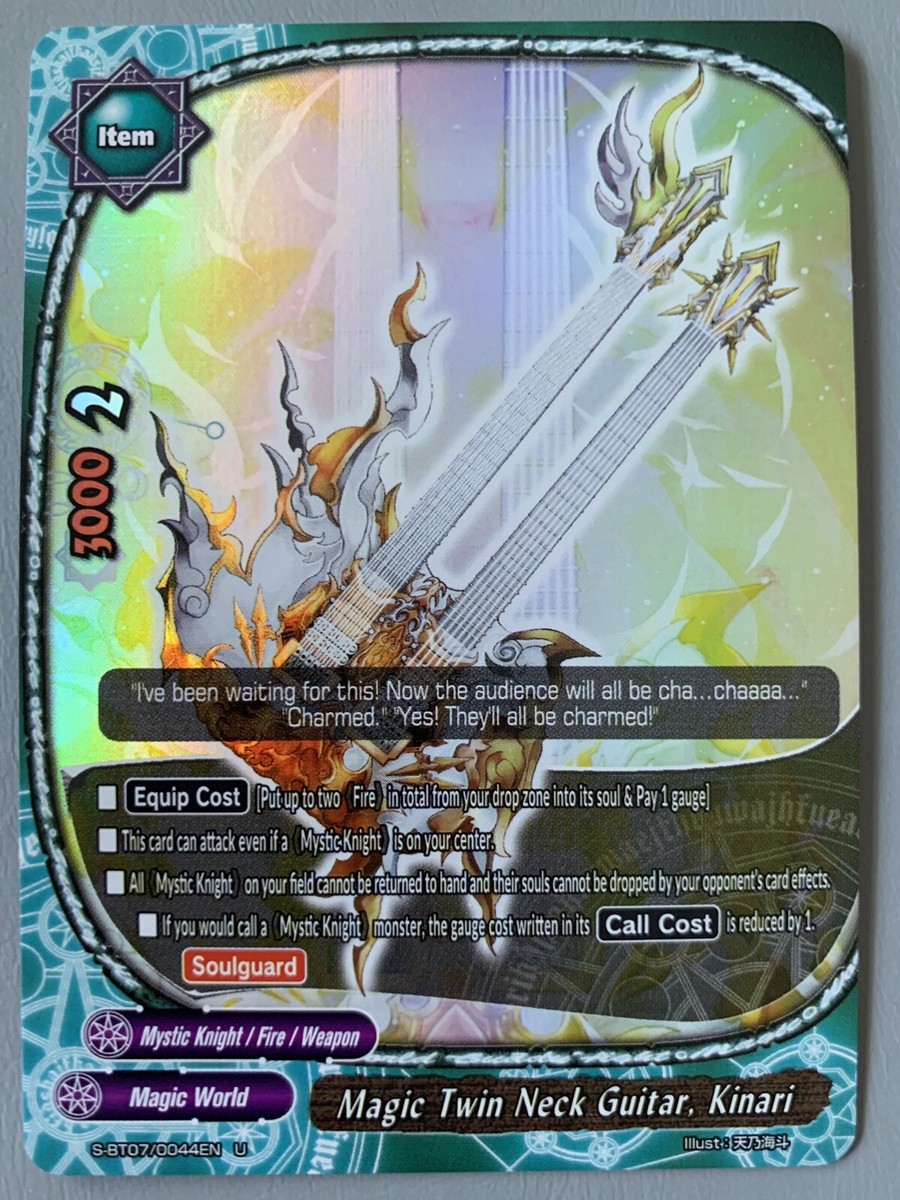 FUTURE CARD BUDDYFIGHT MAGIC TWIN NECK GUITAR KINARI S-BT07