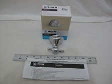  1 NEW Moen Preston Double Robe Hook - CHROME - DN8403CH