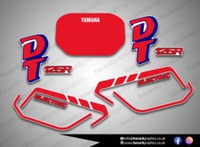 Yamaha DT 125R DTR DT125R Graphics Sticker Decal Kit (1989) White Model