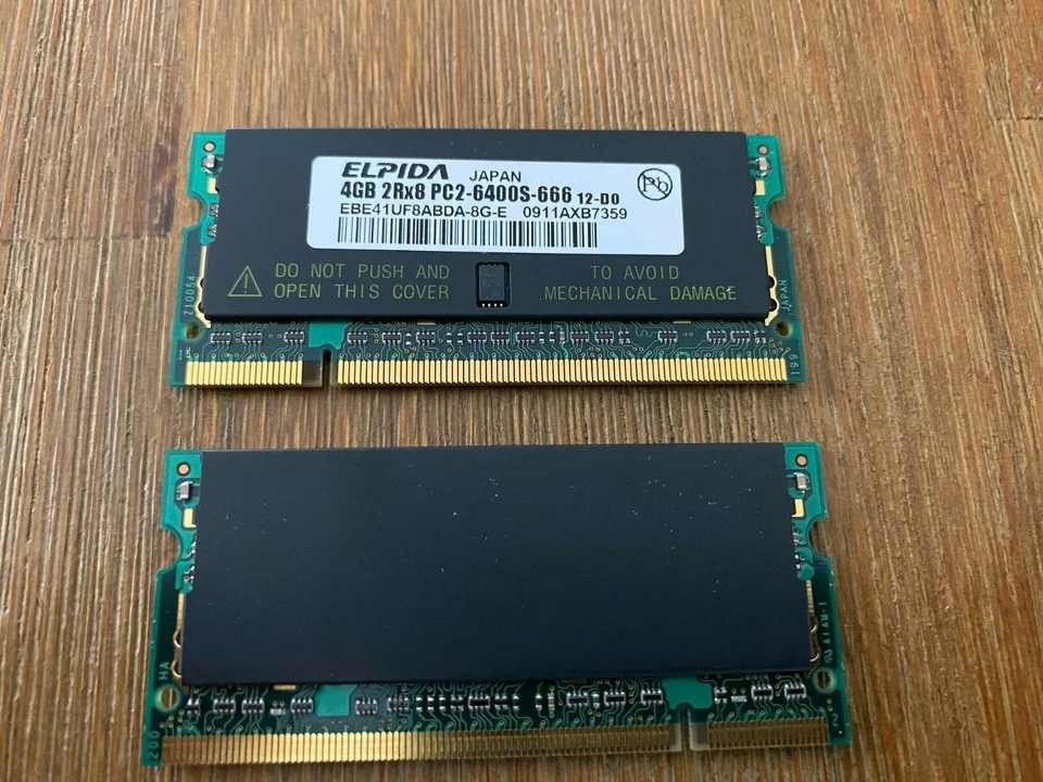 ELPIDA 4GB PC2-6400 SODIMM 200-Pin CL6 LAPTOP MEMORY EBE41UF8ABDA-8G-E Japan - Image 2 of 2