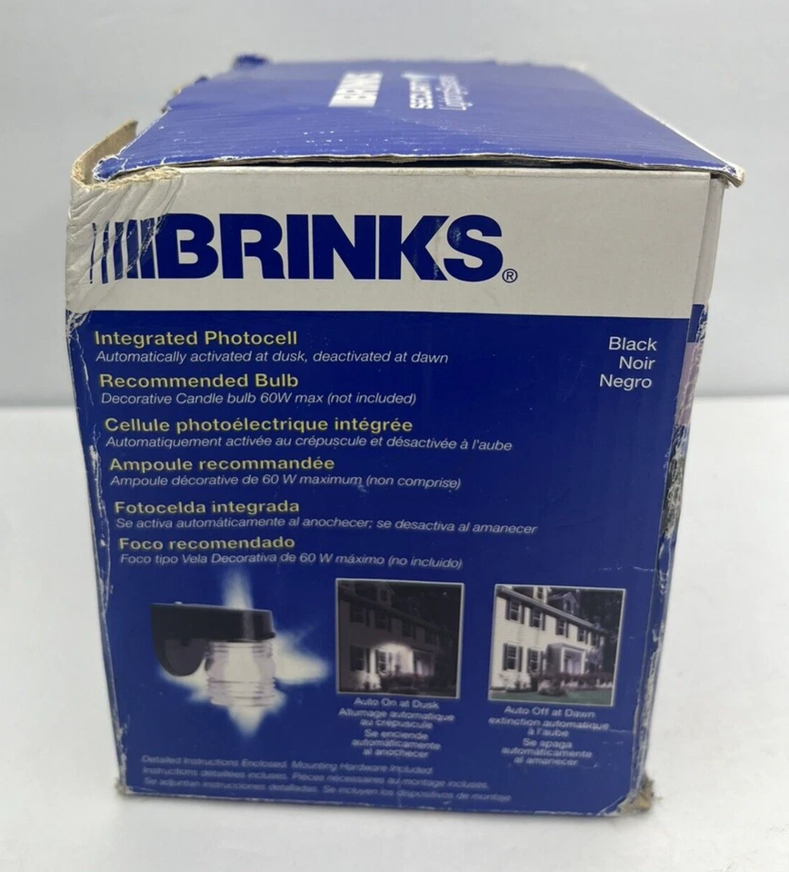 Sistemas de iluminación de seguridad Brinks montaje en pared luz exterior 7510-693 negro mate Foto 3 de 4