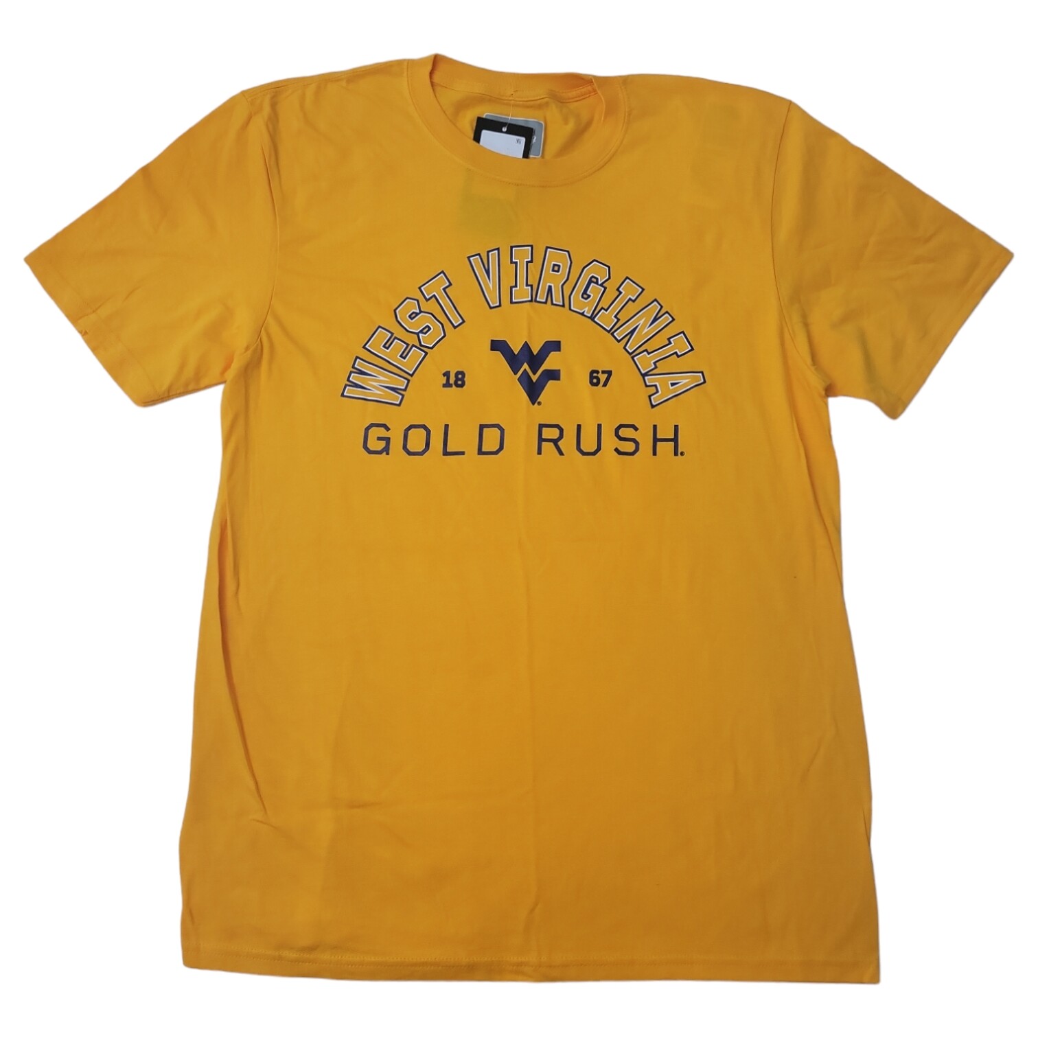 Мужская футболка NCAA из мягкого хлопка с коротким рукавом классического кроя и круглым вырезом горловины с графическим рисунком