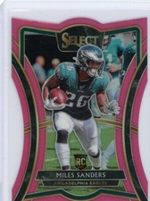 2019 Panini Select Football Pink Prizm Rookie #102 Miles Sanders #3/4