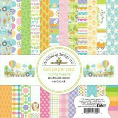 Neu Doodlebug 6'' x 6'' Papierblock Hippity Hoppity