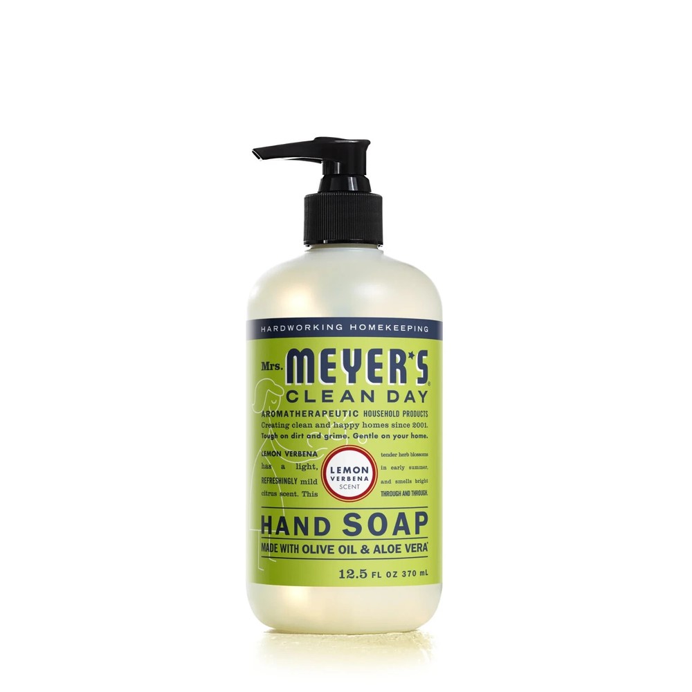 Mrs Meyer's Lemon Verbena Scented Liquid Hand Soap 12.5 oz