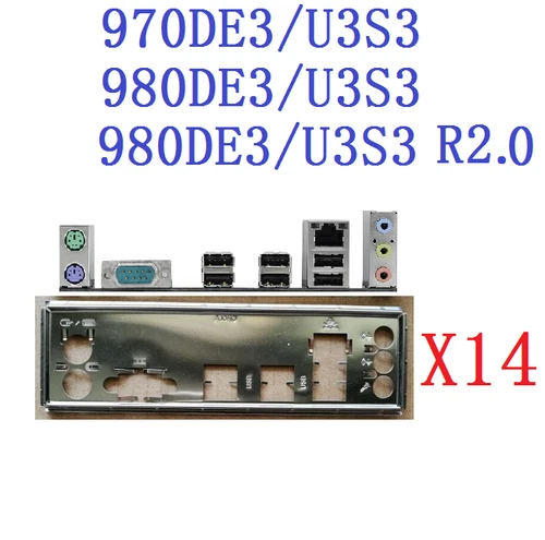 970DE3/U3S3 980DE3/U3S3 980DE3/U3S3 R2.0 P43DE2 FOR ASRock I/O SHIELD Back Plate