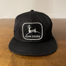 VTG NWOT JOHN DEERE LOGO PATCH SNAPBACK HAT K PRODUCTS Made In USA