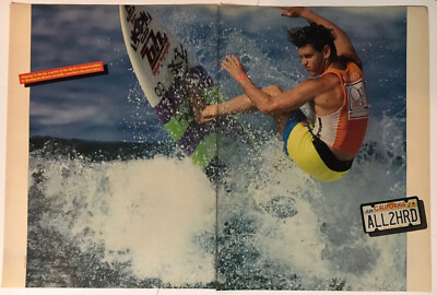 California Surfing 1987 Magazine Photo Two Pages 16x11 Inches Wall Decor 