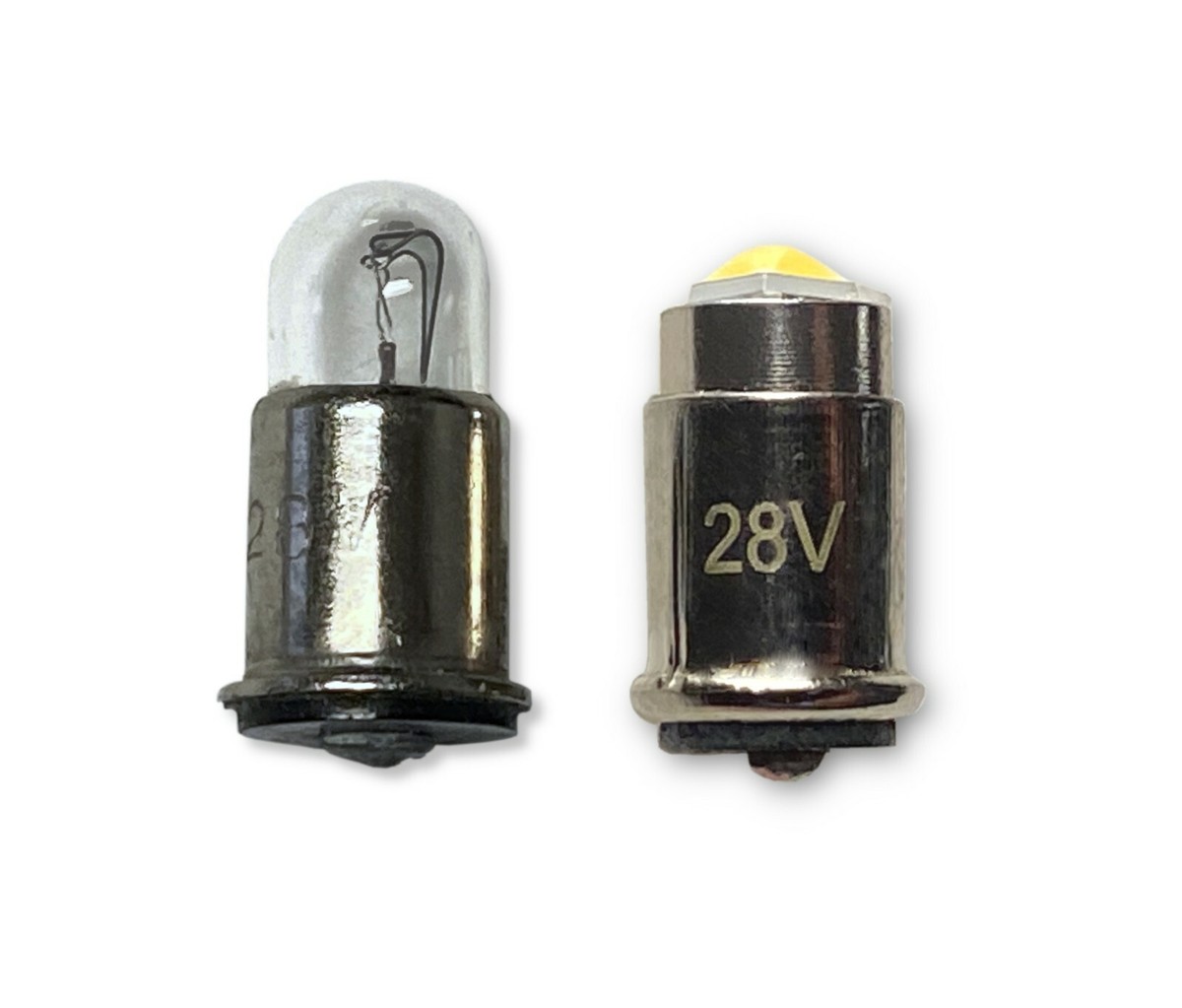 Aero-Lites #327 #387 Midget Flange Bulb LED Replacement, 28V AC/DC