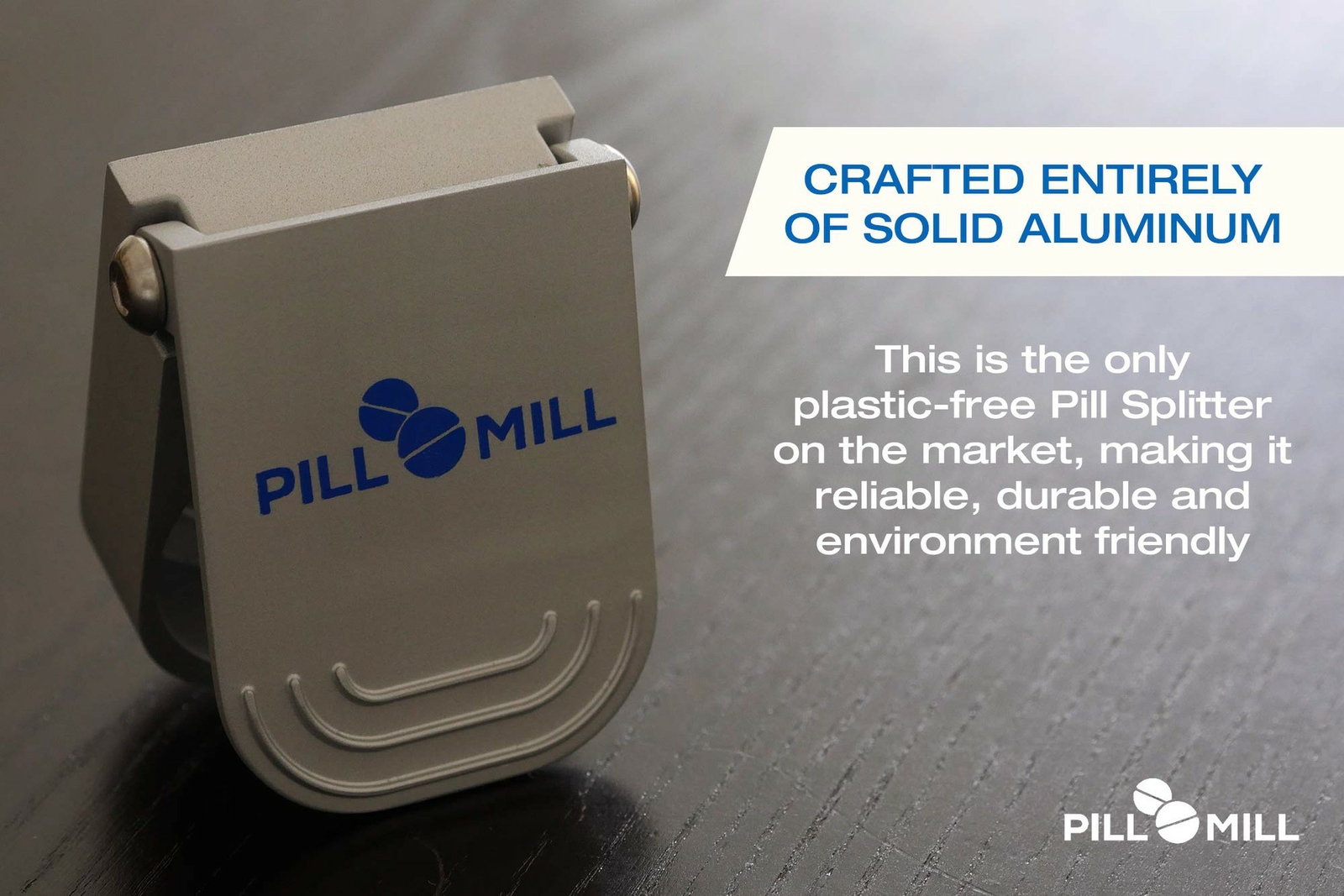 Pill Cutter Splitter with Pill Box by Pill Mill — Blade That Will Never