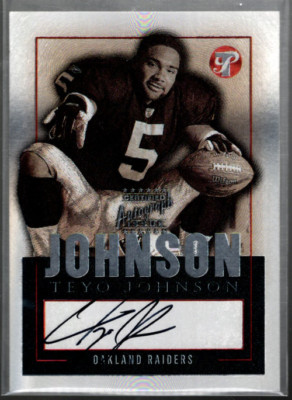 B3207- 2003 Topps Pristine Autogramme #PETJO Teyo Johnson F Auto - NM-MT