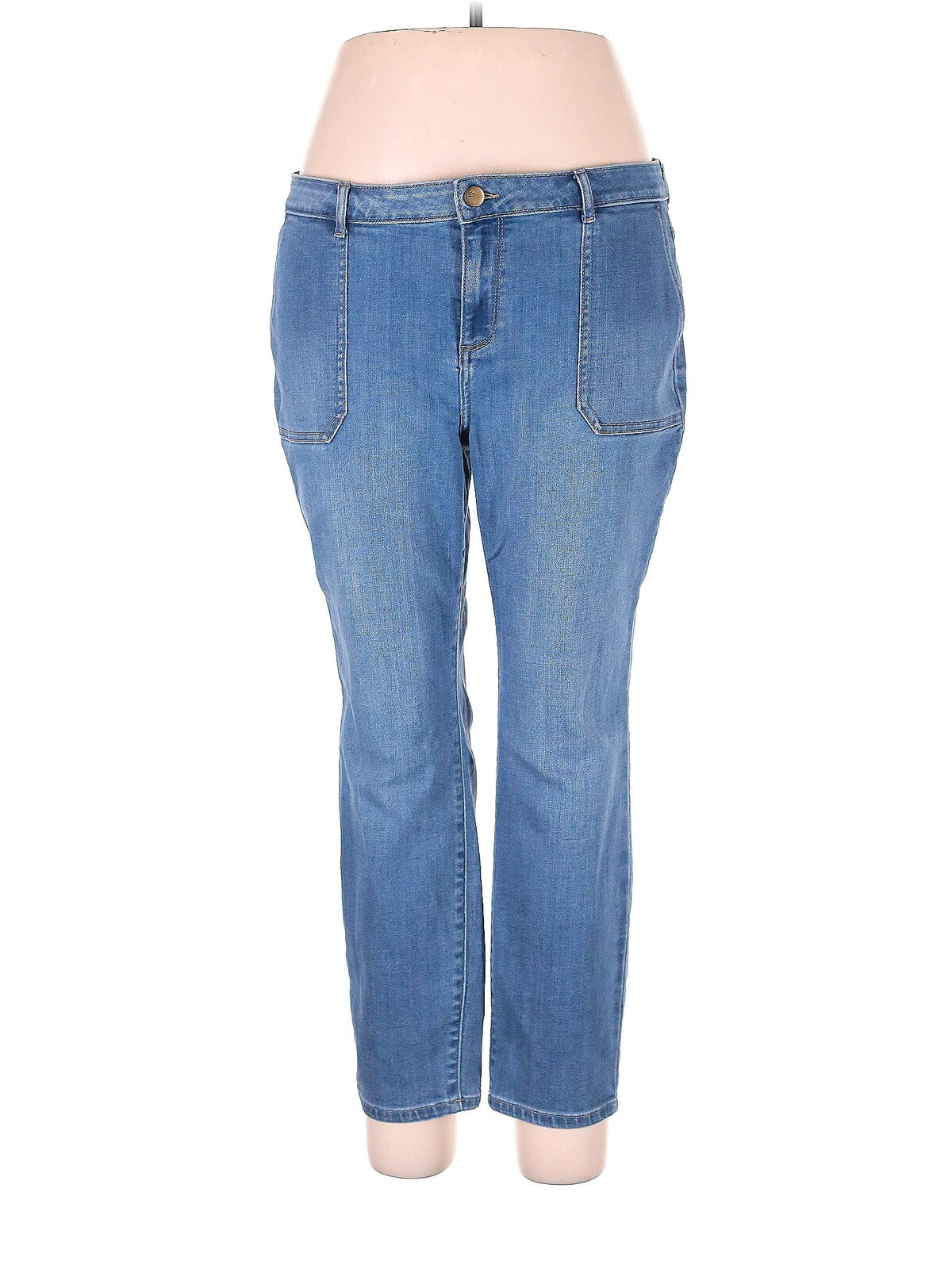 LOGO by Lori Goldstein Women Blue Jeans 16 - image 1