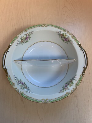 Noritake China “Ventry” Divided Vegetable Dish Bowl Porcelain