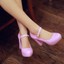 thumbnail 7 - New Womens Vogue Mary Janes Block High Heels Round Toe Lolita Dress Shoes 2-8.5@