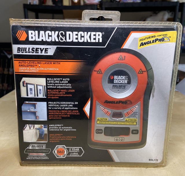 BLACK & DECKER BullsEye AutoLeveling Laser with AnglePro BDL170 B93