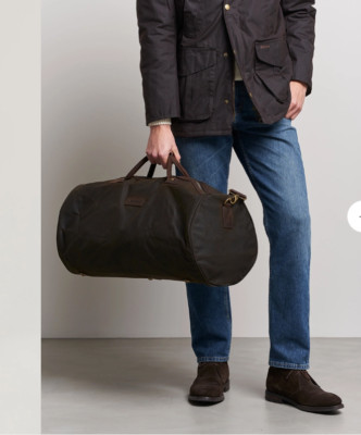 Barbour Classic Wax Holdall in Olive  MSRP$295 Great Gift !