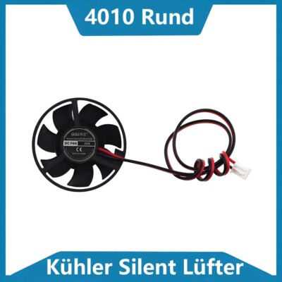 4010 Rund Kühler Silent Lüfter Cooling Fan DC 3.7V - 24V für Desktop PC Gehäuse