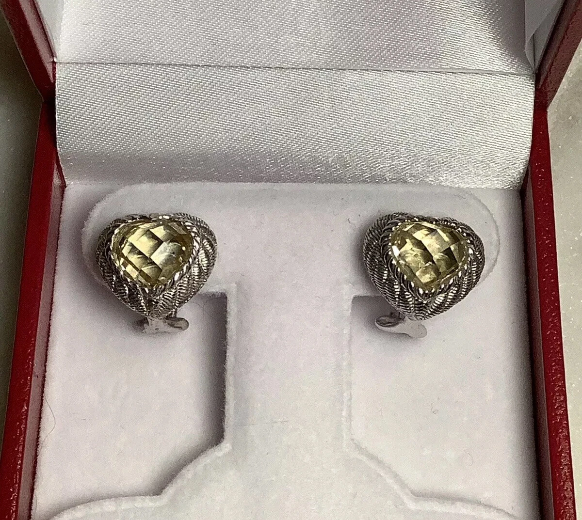 Judith ripka heart earrings deals
