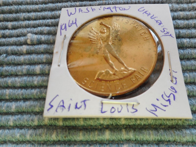 LARGE TOKEN SAINT LOUIS POST DISPATCH SCIENCE FAIR 1964 MISSOURI