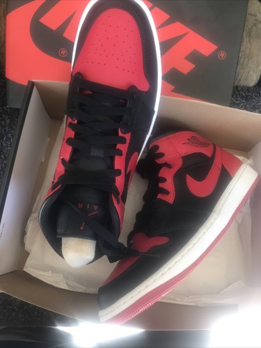 Nike Air Jordan 1 Retro High OG Patent Bred Red Black Shoes 555088-063 Men's New 195243521617 | eBay